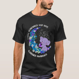T-shirt Je me rappellerai pour vous Alzheimer Awareness El