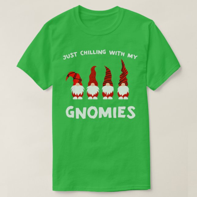 T-shirt Je Me Réjouis Avec Mes Gnomes (Design devant)