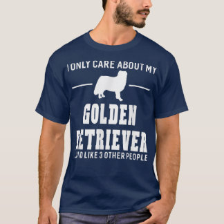 T-shirt Je Me Soucie Seulement De Mon Chien Cadeau Golden 