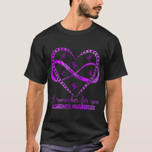T-shirt Je Me Souviendrai De Vous Sensibiliser Au Coeur D'