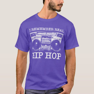 T-shirt Je me souviens de la vraie famille hip hop