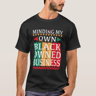 T-shirt Je Me Souviens De Ma Propre Entreprise Noire Pour