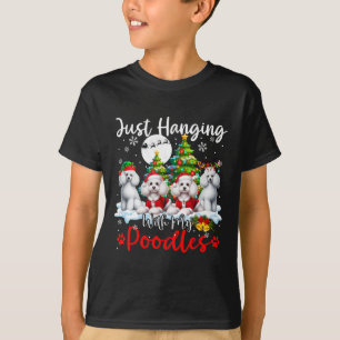 T-shirt Je me suis accroché avec mes canicules Noël Trois