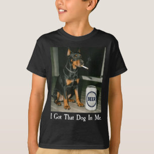T-shirt Je me suis bien amusé avec mon chien Doberman qui