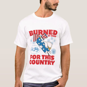 T-shirt Je me suis brûlé le doigt pour ce pays