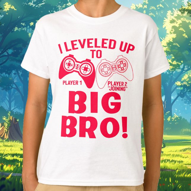 T-shirt "JE ME SUIS LEVÉ JUSQU'À GRAND BRO ! Révélation du (Big Bro Tee)