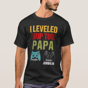 T-shirt Je Me Suis Leveled Jusqu'À Papa 2022 Nouveau Gamer