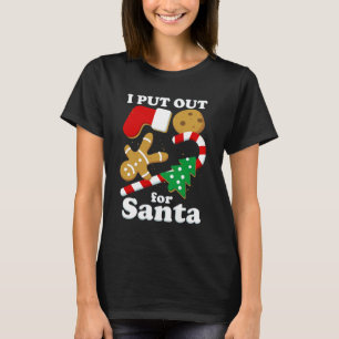 T-shirt Je me suis mis en quatre pour le Père Noël Funny N