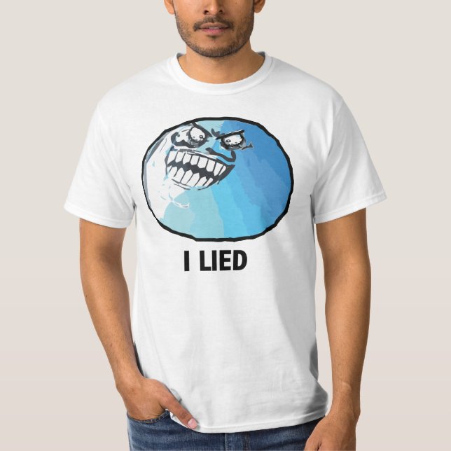 T-shirt Je me suis trouvé visage Meme de rage (Devant)
