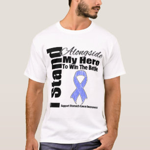 T-shirt Je me tiens à côté de mon cancer de l'estomac d
