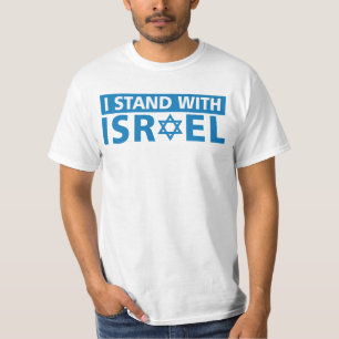 T-shirt Je me tiens avec le chapeau de camion israélien