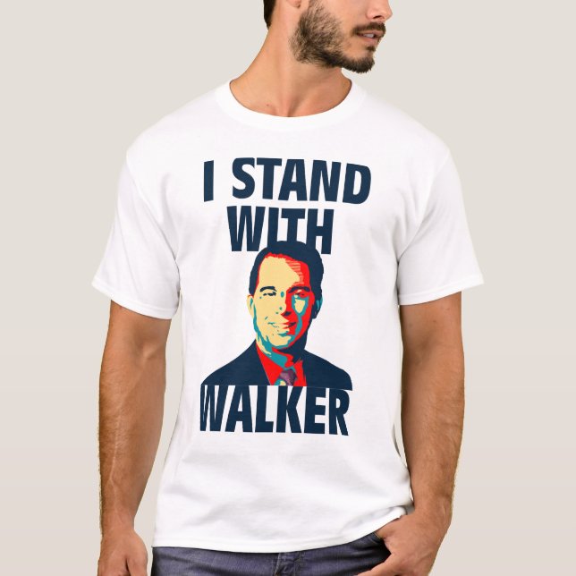 T-shirt Je me tiens avec le marcheur (Devant)