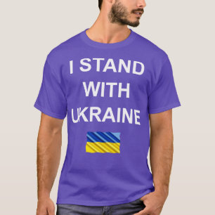 T-shirt Je me tiens avec l'Ukraine