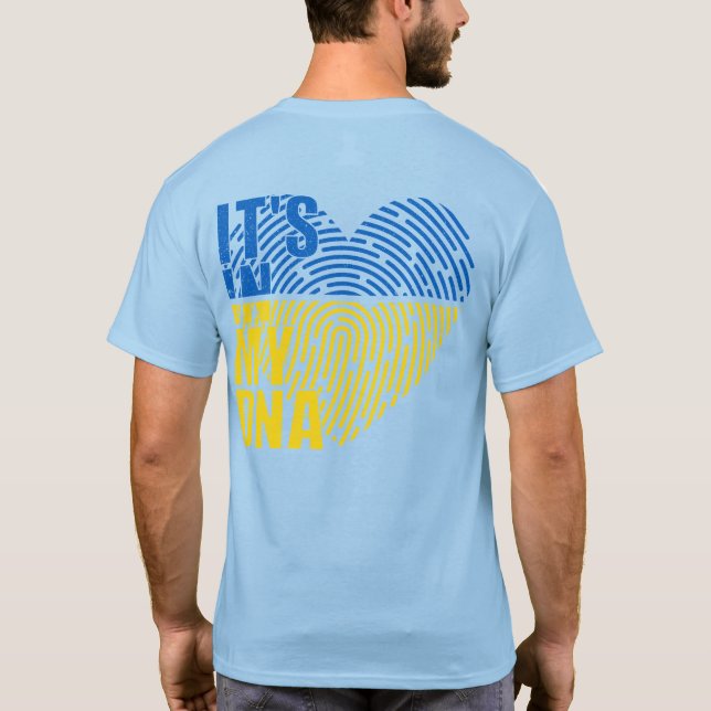 T-shirt Je me tiens avec l'Ukraine (Dos)