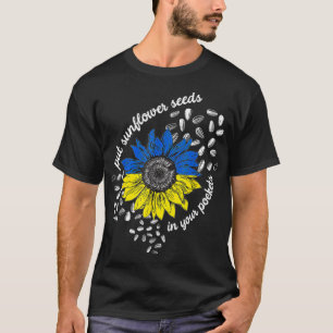 T-shirt Je me tiens avec l'Ukraine Mettre les graines de t