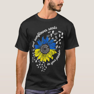 T-shirt Je me tiens avec l'Ukraine Mettre les graines de t