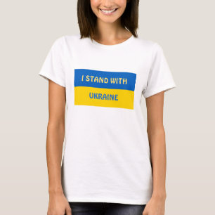 T-shirt Je me tiens avec l'Ukraine   Support