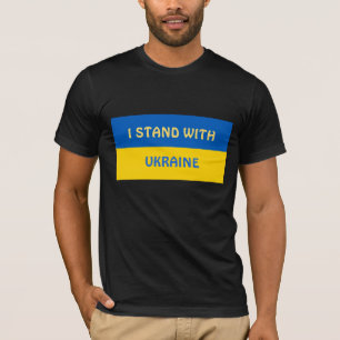 T-shirt Je me tiens avec l'Ukraine Support