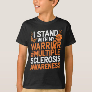 T-shirt Je me tiens avec mon guerrier sensibilisation à la