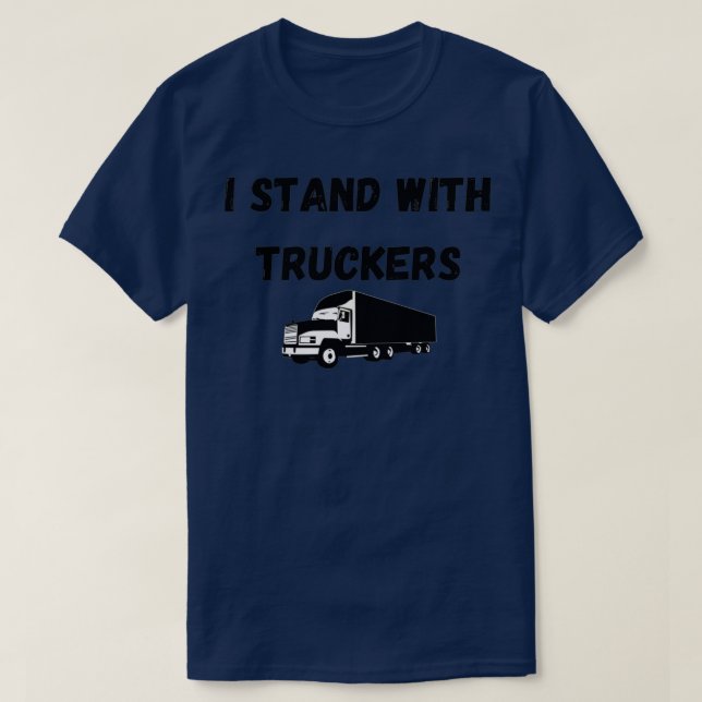 T-shirt Je Me Trouve Avec Des Camions 2 (Design devant)