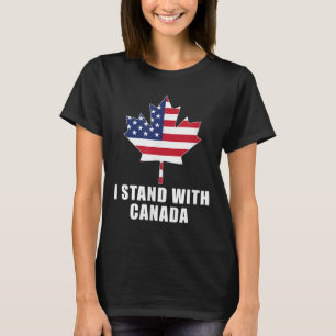 T-shirt Je Me Trouve Avec Le Canada Amérique Canadien Drap