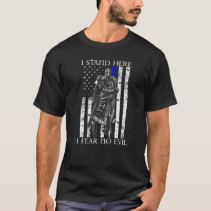 T-shirt Je Me Trouve Ici Je Crains Aucun Eil Crusader Knig