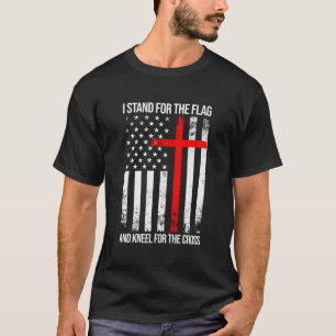 T-shirt Je Me Trouve Pour Le Drapeau Et Le Kneel Pour La C