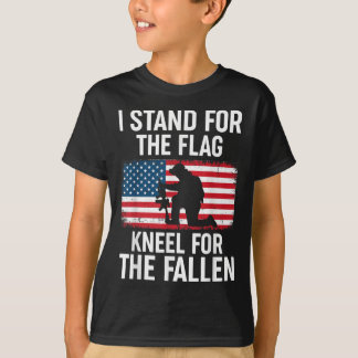 T-shirt Je Me Trouve Pour Le Drapeau Kneel Pour Le Fallen