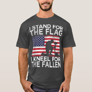 T-shirt Je Me Trouve Pour Le DrapeauJe M'Agenouille Pour L