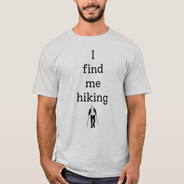 T-shirt Je me trouve randonnée (Devant)