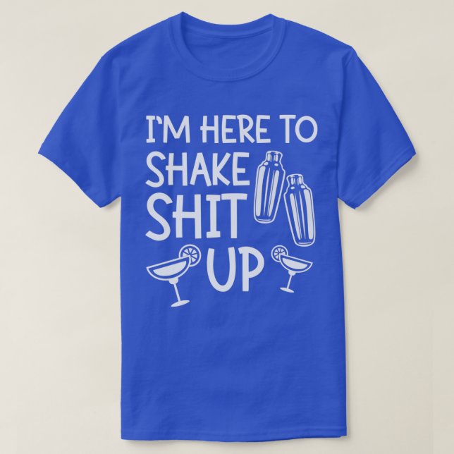 T-shirt Je Mélange Pour Libérer Le Bartender De Frustratio (Design devant)