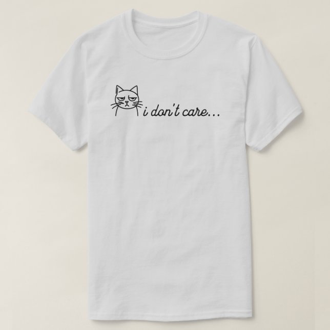 T-Shirt "Je m'en fiche" (Design devant)