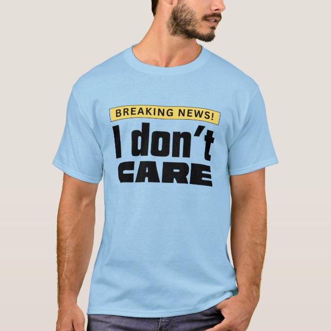 T-shirt Je m'en fiche (Devant)