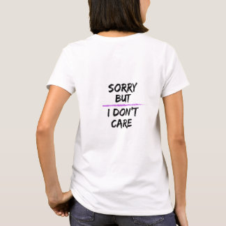 T-shirt JE M'EN FICHE