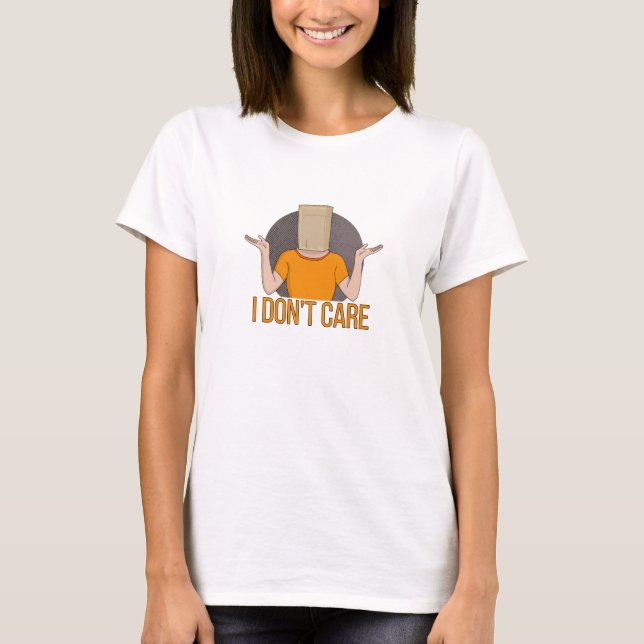 T-shirt Je m'en fiche (Devant)