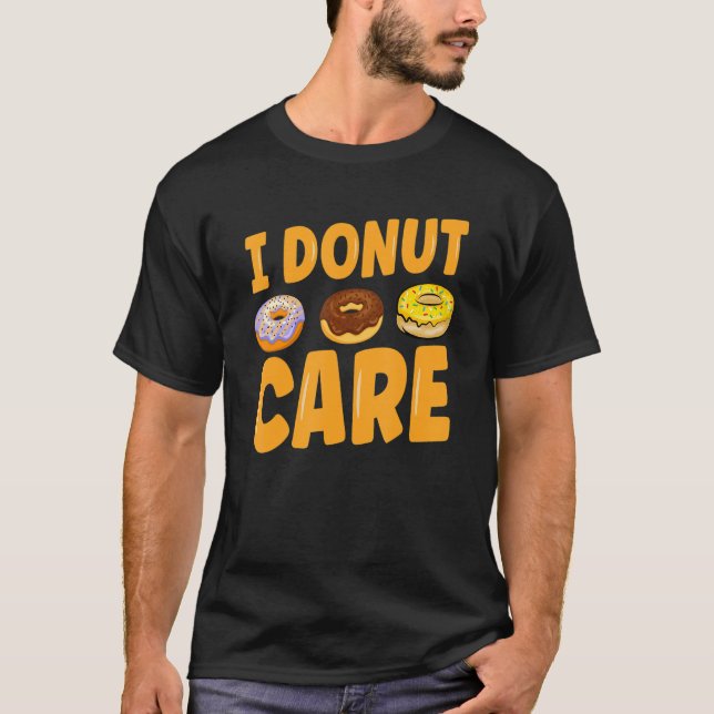 T-shirt Je m'en fiche Donut (Devant)