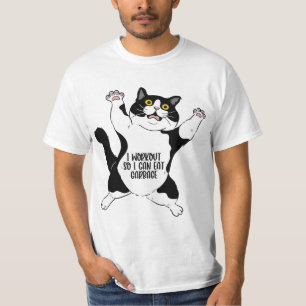 T-shirt Je m'entraîne pour pouvoir manger des ordures, la 