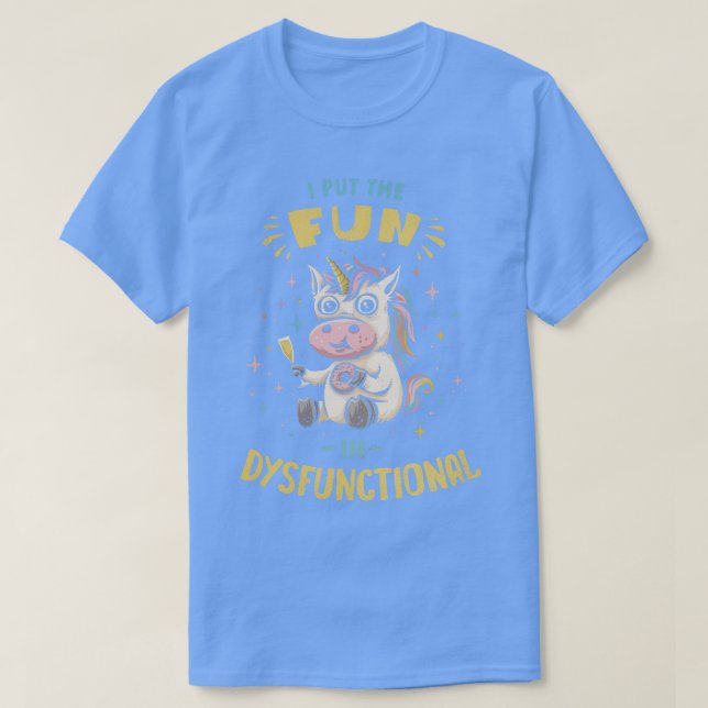 T-shirt Je mets le plaisir en dysfonction (Design devant)