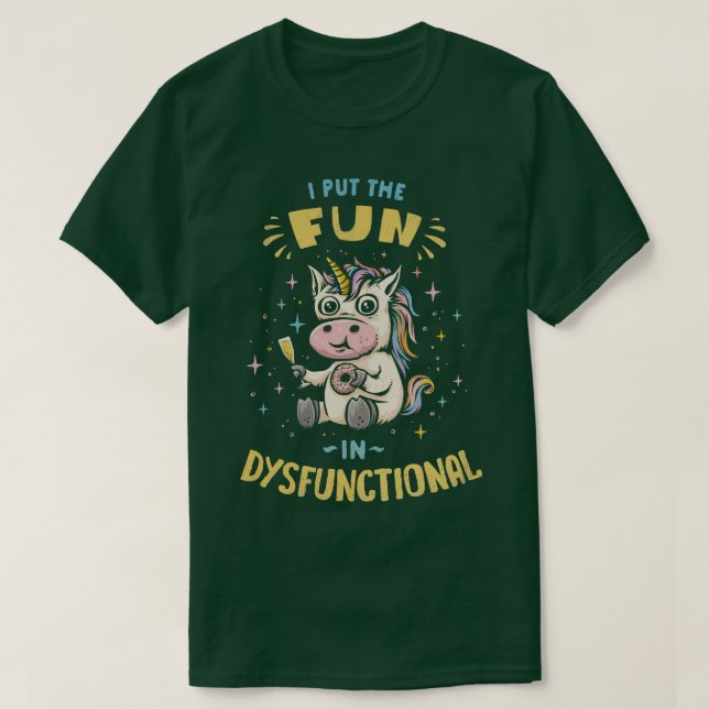 T-shirt Je mets le plaisir en dysfonction (Design devant)