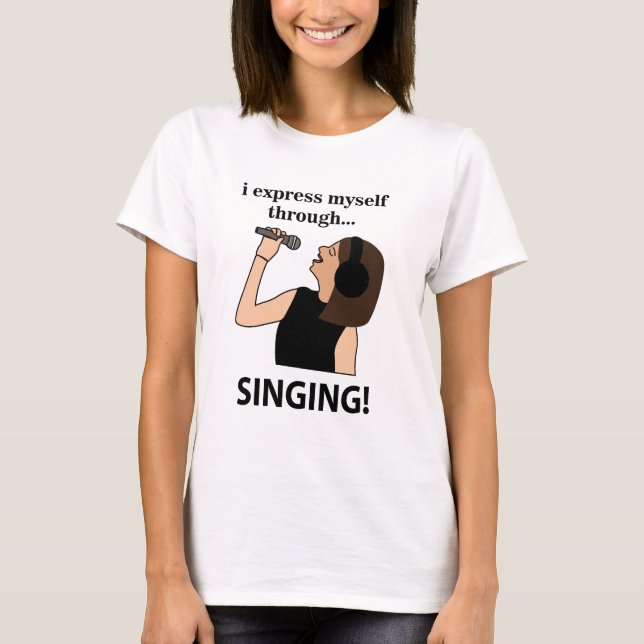 T-shirt Je m'exprime en chantant (Devant)