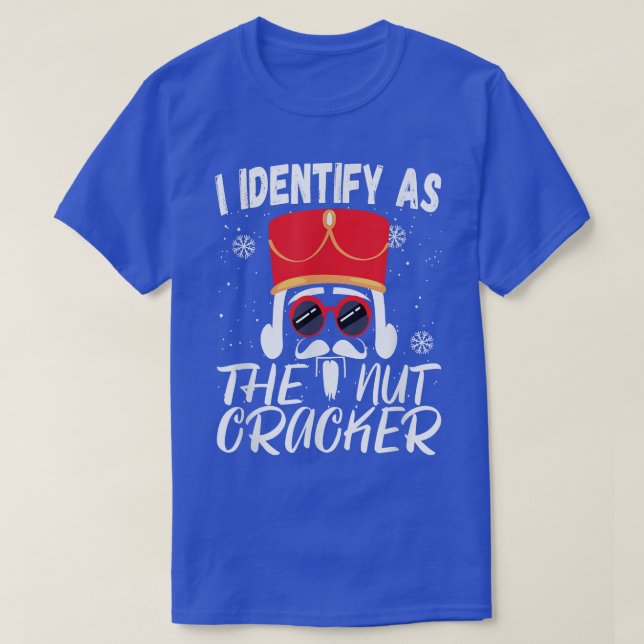 T-shirt Je m'identifie comme Crushin Casse-Noisette Noël (Design devant)