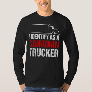T-shirt Je M'Identifie Comme Étant Un Soutien Canadien Pou