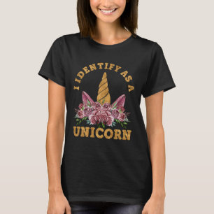 T-shirt Je m'identifie comme licorne 1