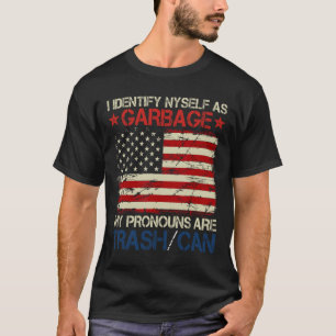 T-shirt Je m'identifie comme partisan de Garge pour Trump