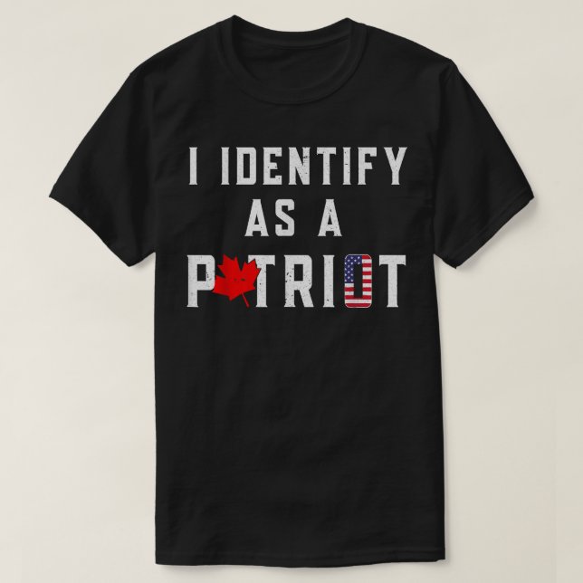 T-shirt Je M'Identifie Comme Un Convoi Patriote Pour La Li (Design devant)