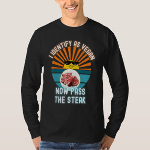 T-shirt Je M'Identifie Comme Vegan Passé Maintenant L'Acco