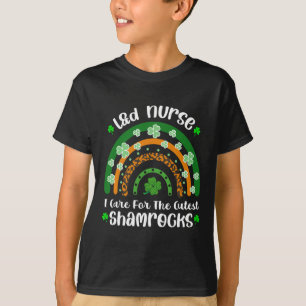 T-shirt Je M'Occupe De L'Infirmière St Pat Des Shamrocks L