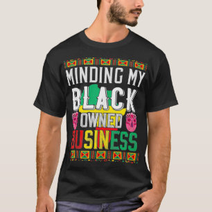 T-shirt Je M'Occupe De Mon Entreprise Noire Hommes Femmes