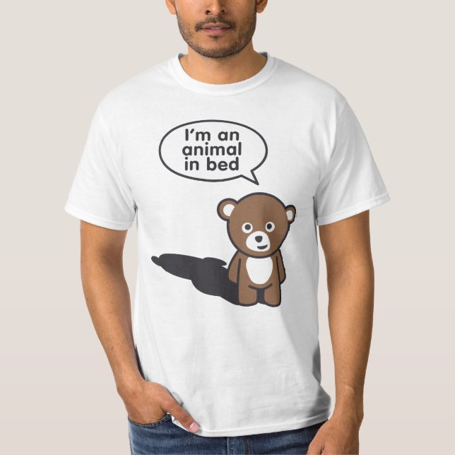 T-shirt Je m'occupe des animaux (Devant)