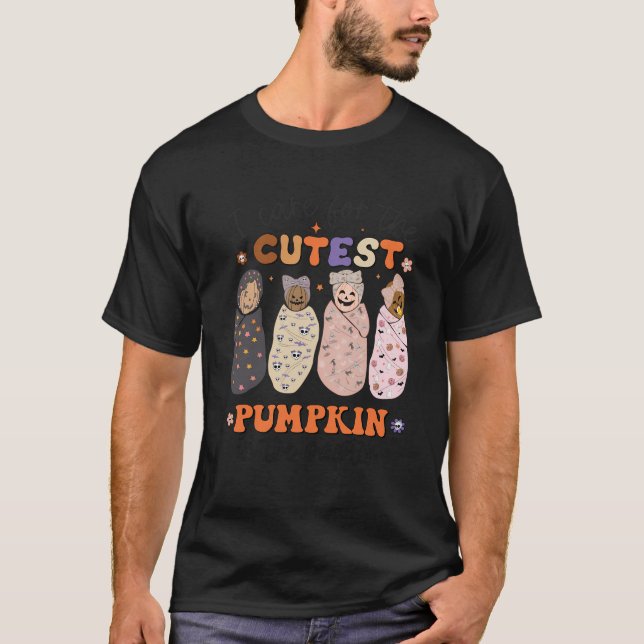 T-shirt Je M'Occupe Des Citrouilles Les Plus Cuttes Du Pat (Devant)